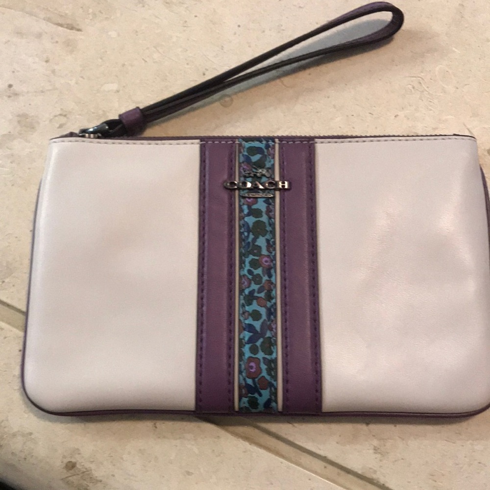 Coach Floral Wristlet